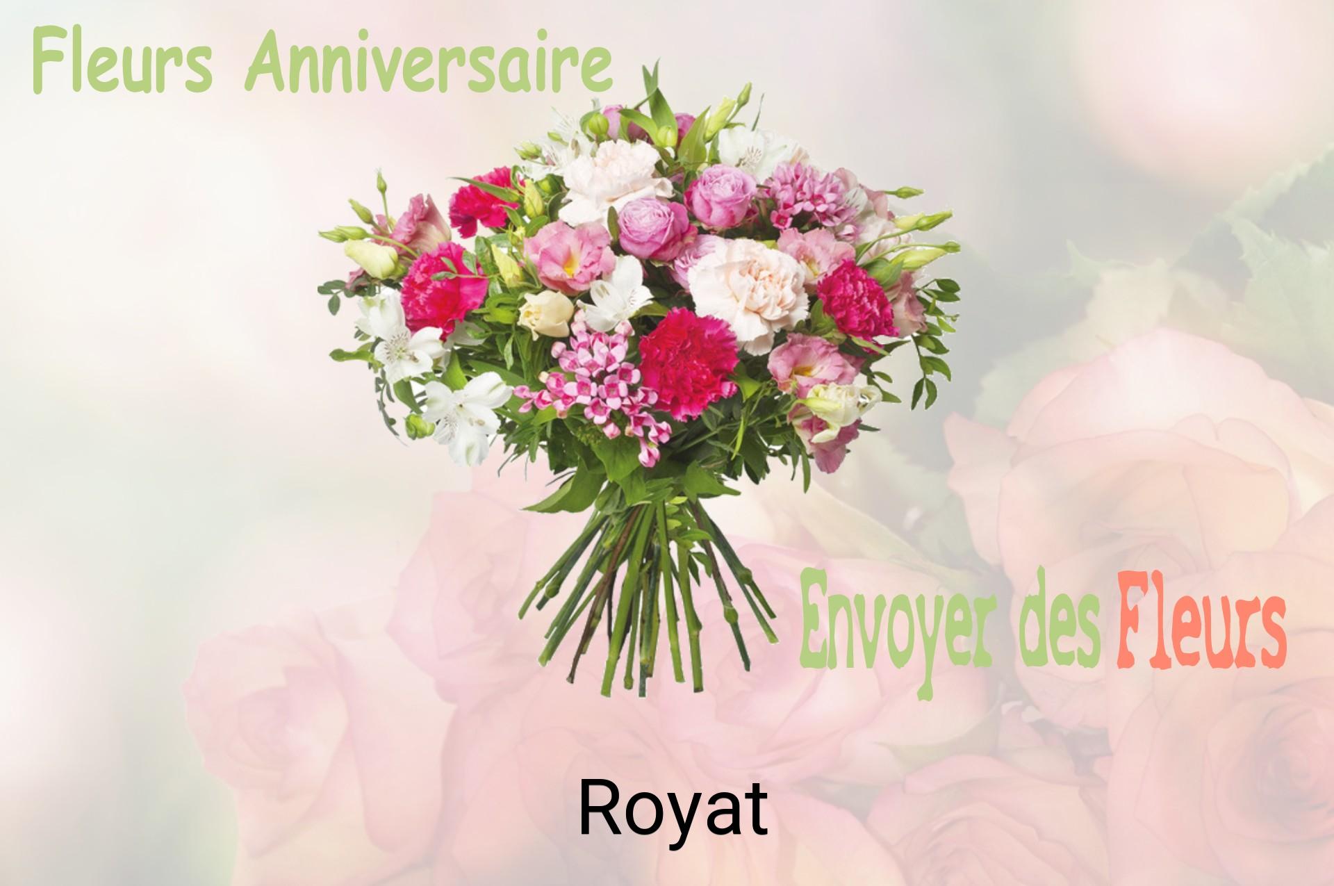Bouquet de fleurs d’anniversaire livré à Royat