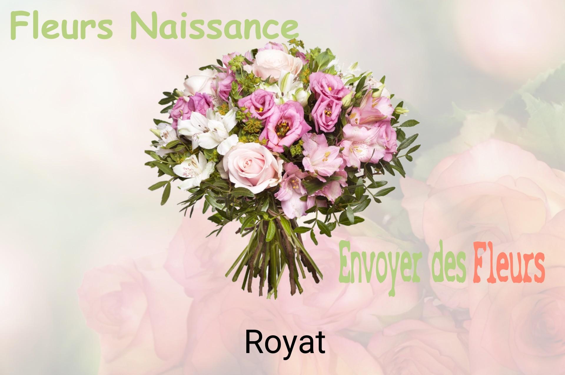 Bouquet de fleurs de naissance livré à Royat